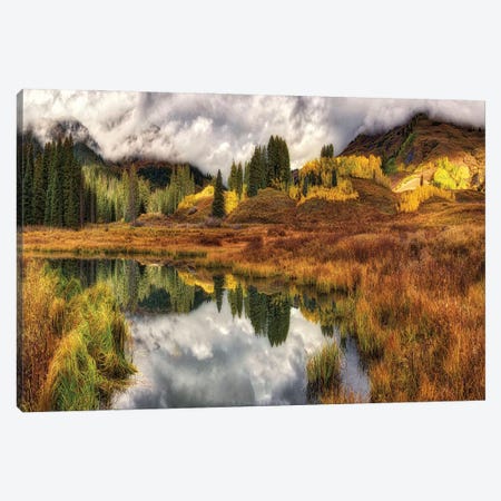 Transition Of The Seasons In Rocky Mountains Canvas Print #OLE205} by OLena Art Canvas Artwork