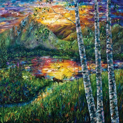 Sleeping Meadow - Colorado by OLena Art canvas print