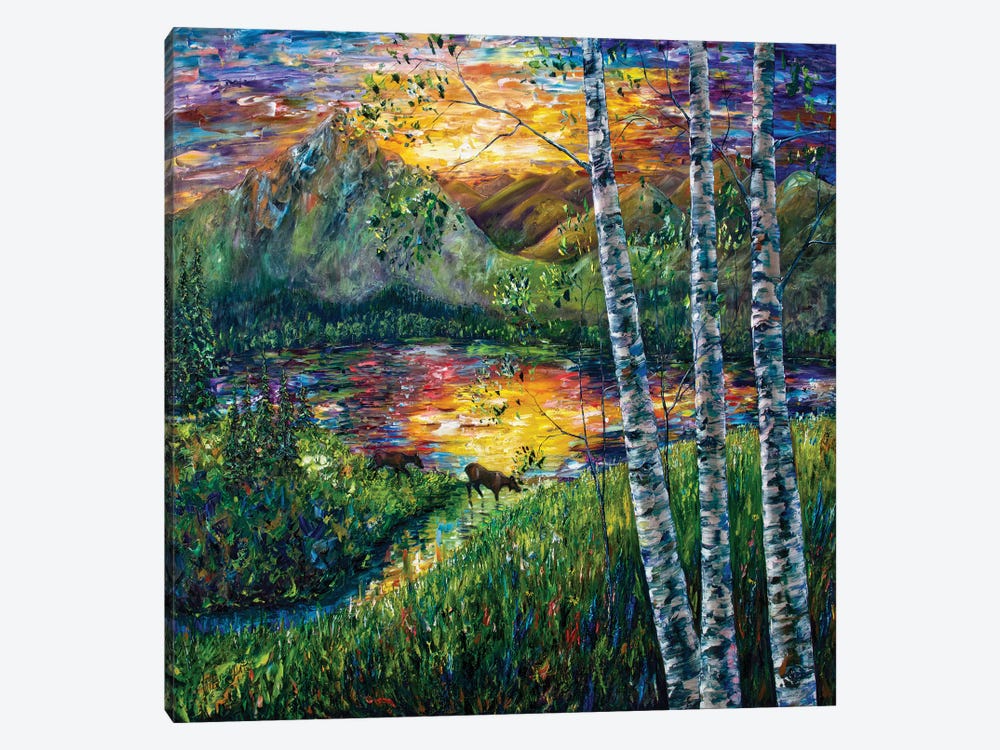 Sleeping Meadow - Colorado by OLena Art 1-piece Canvas Art