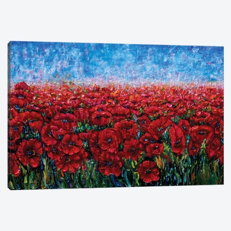 Field Of Happiness Canvas Print #OLE21} by OLena Art Art Print