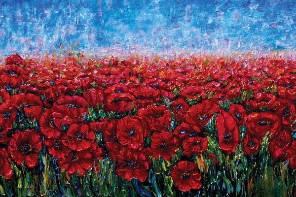 Gardens & Floral Landscapes: Field Of Happiness by OLena Art