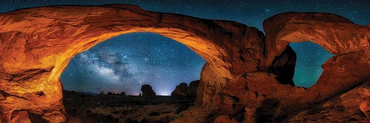 Moab's Arches With Stars