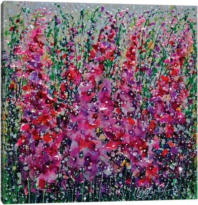 Fields Of Flowers Run Wild Canvas Art Print - OLena art