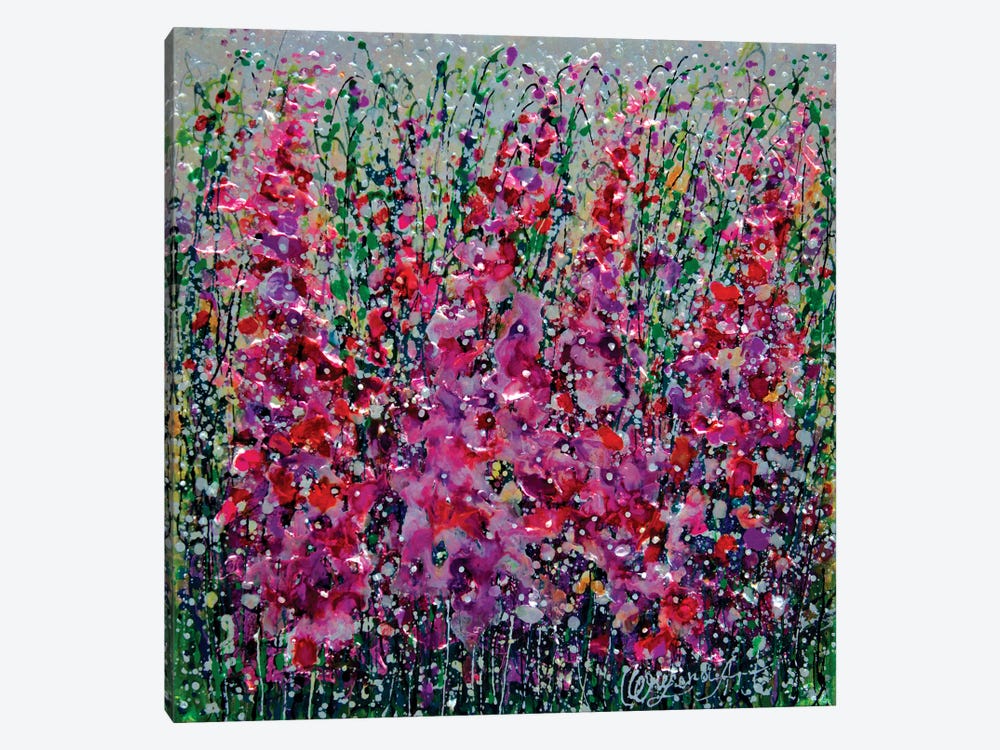 Fields Of Flowers Run Wild by OLena Art 1-piece Canvas Wall Art