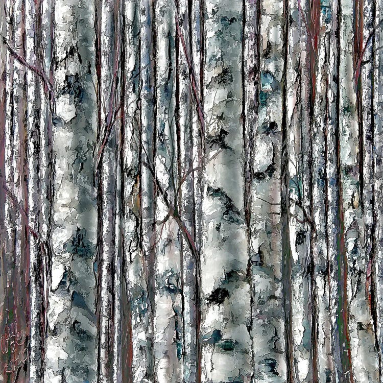 Enchanted Forest Monochromatic Painting