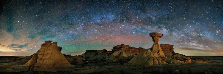 Bisti Badlands Under Western Starry Night