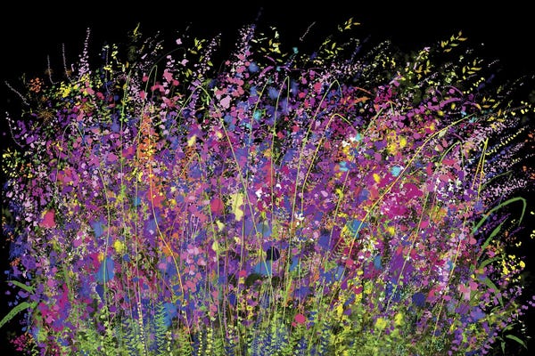 Grasses: The Buzzing World Of Crimson Grassland by OLena Art