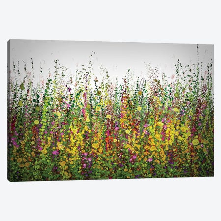 Vivid Memories Of Tall Grass, Abstract Meadow Canvas Print #OLE271} by OLena Art Canvas Wall Art
