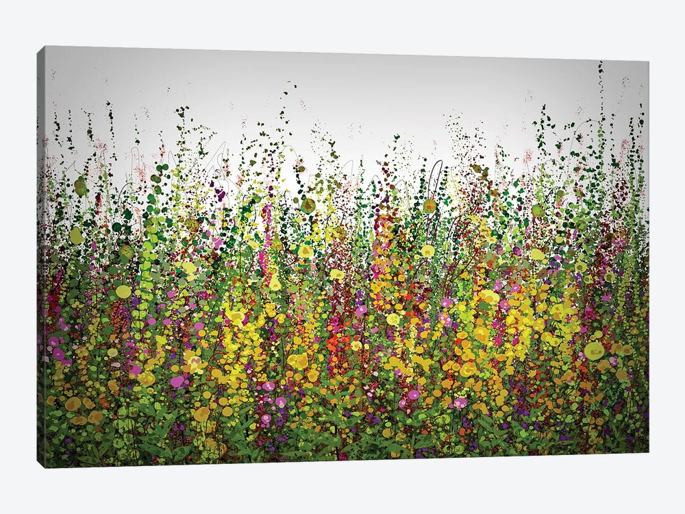 Vivid Memories Of Tall Grass, Abstract Meadow by OLena Art 1-piece Canvas Art