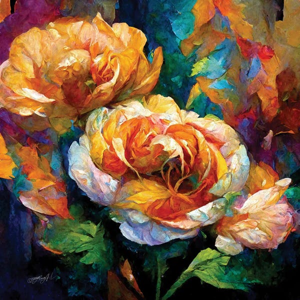 OLena Art: An English Rose Imaginary World I by OLena Art