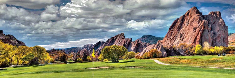 Fall Season At Roxborough Arrowhead Golf Club In Littleton, Colorado by OLena Art wall art