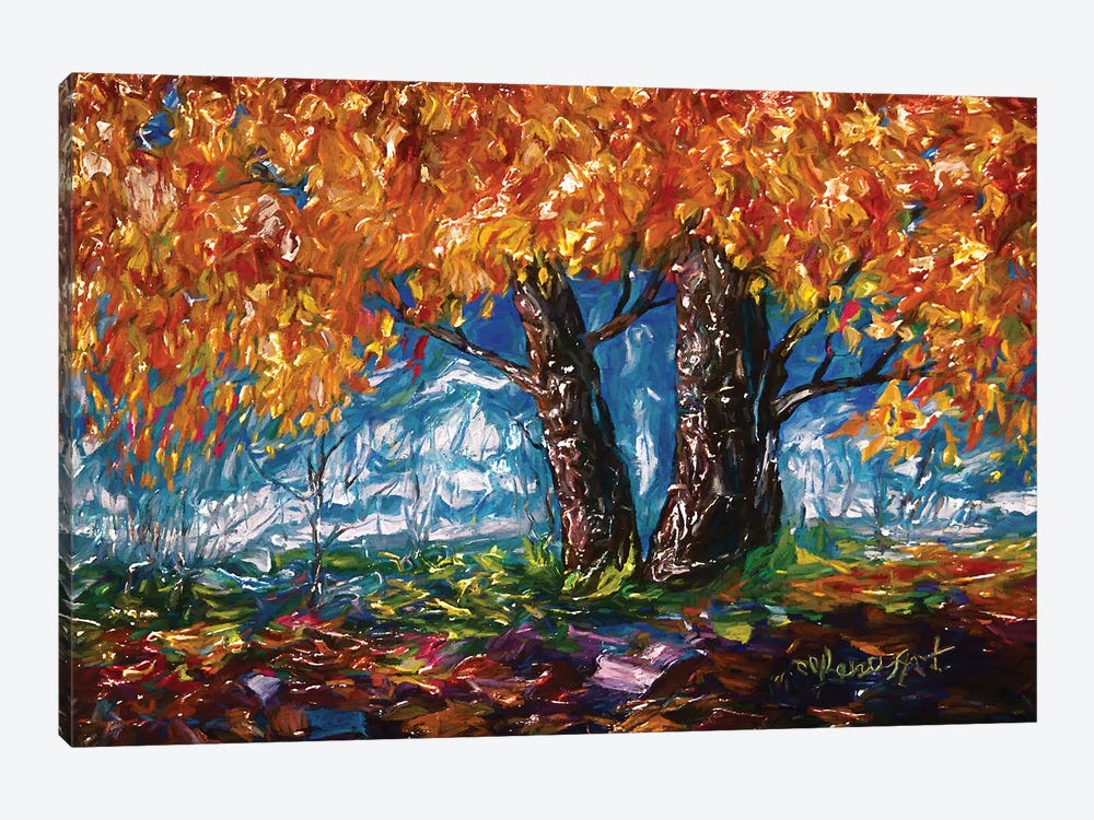 Impressionist Tree by OLena Art 1-piece Canvas Wall Art