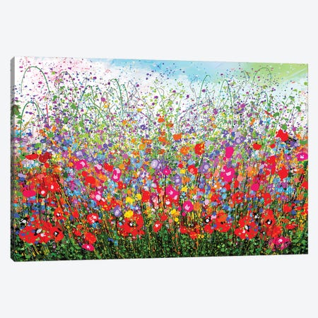 Celebration Of Spring Wildflowers. A Tribute To Countryside Meadows Canvas Print #OLE316} by OLena Art Canvas Wall Art