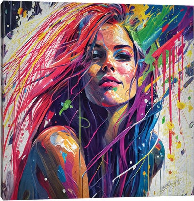 Painting Is My Response To Life's Demands, Making The World Colorful Canvas Art Print - OLena art