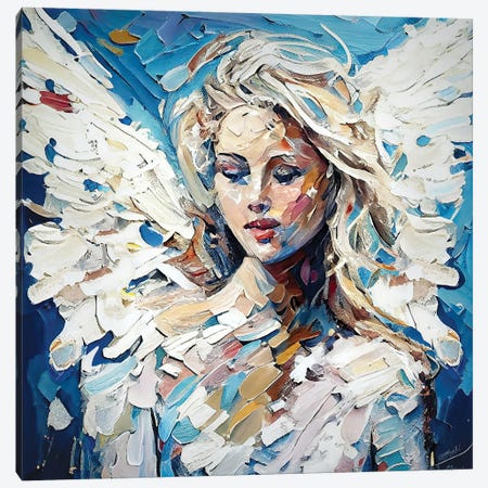 Harmony Angel, Peace Protector Canvas Print #OLE320} by OLena Art Canvas Wall Art