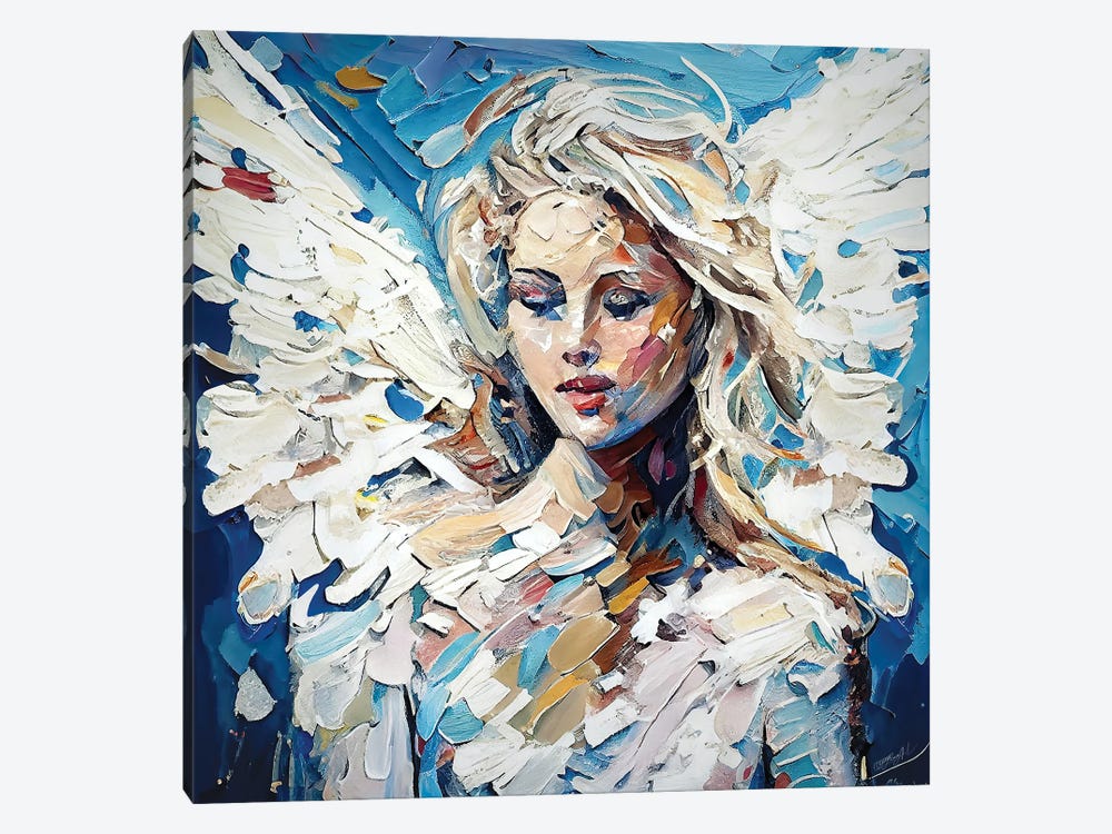 Harmony Angel, Peace Protector by OLena Art 1-piece Canvas Art Print