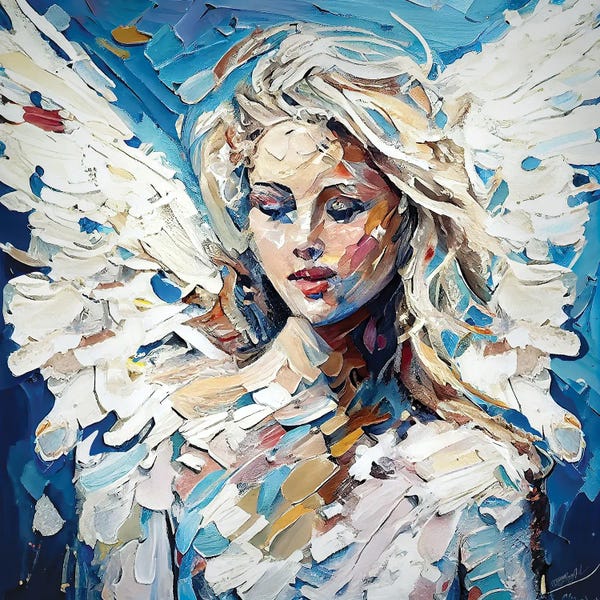 OLena Art: Harmony Angel, Peace Protector by OLena Art