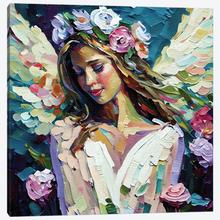 The Angel Of Assurance That Prayers Have Been Answered Canvas Print #OLE321} by OLena Art Canvas Art