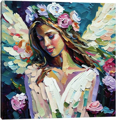 The Angel Of Assurance That Prayers Have Been Answered Canvas Art Print - Angel Art