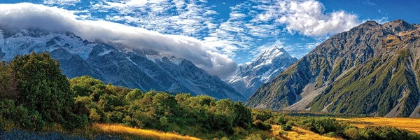 New Zealand: Spectacular Mount Cook Summit In New Zealand's Alpine Landscape by OLena Art