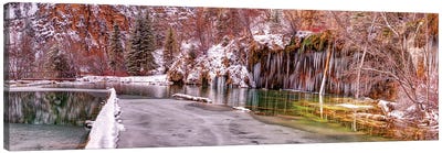Hanging Lake And Mountains In Colorado, USA Canvas Art Print - OLena art