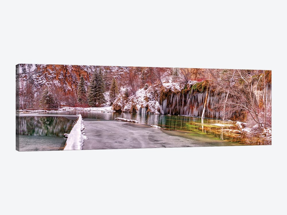 Hanging Lake And Mountains In Colorado, USA by OLena Art 1-piece Canvas Artwork