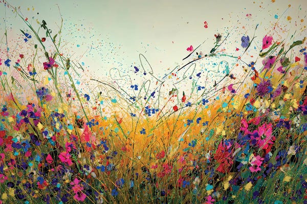 Wildflowers: The Flowerscape Of Maroon Bells by OLena Art