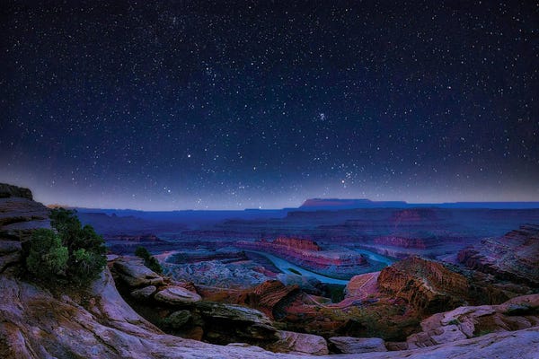 Grand Canyon National Park: Horseshoe Bend At Night Arizona by OLena Art