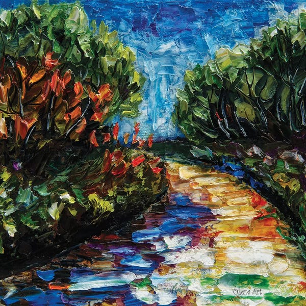 OLena Art: Landscape Palette Knife by OLena Art
