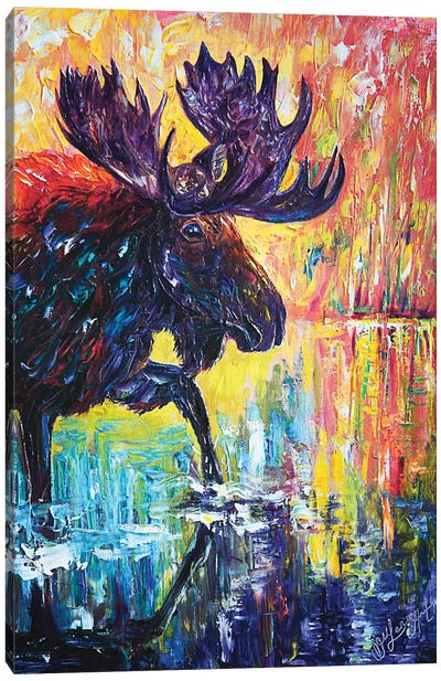 Moose Canvas Art Print - OLena art