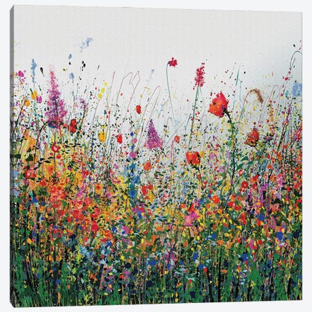 Meadow Drip Dream Canvas Print #OLE406} by OLena Art Canvas Artwork