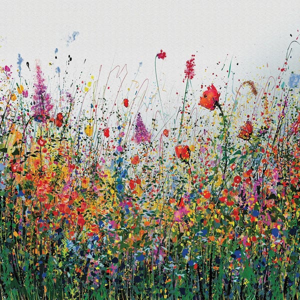 OLena Art: Meadow Drip Dream by OLena Art