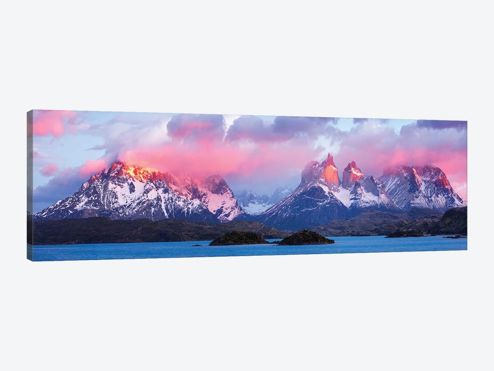 Majestic Vistas Of The Torres Del Paine Mountains by OLena Art 1-piece Canvas Wall Art