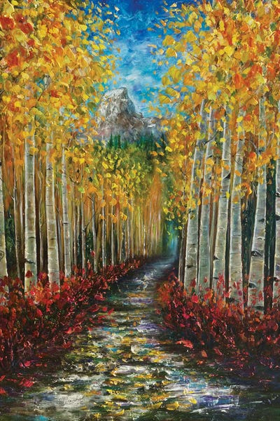 Aspen Trees: Nelly Creek by OLena Art