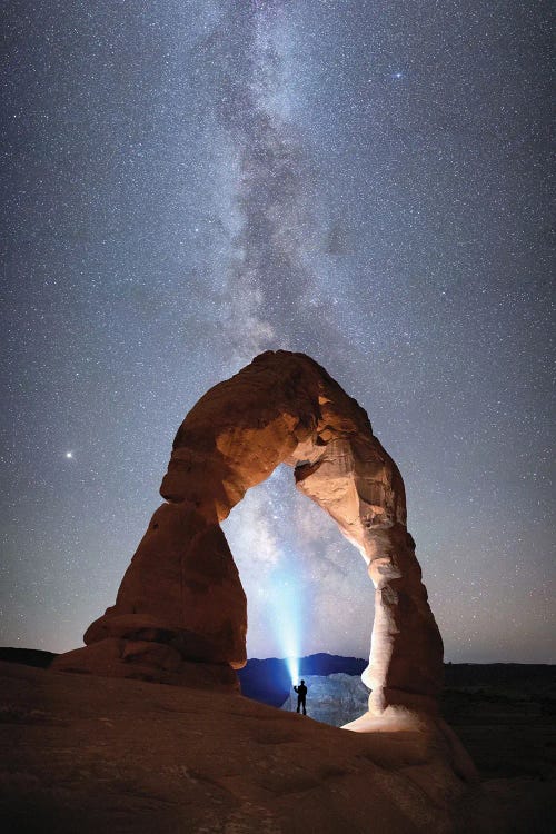 Milky Way Over Delicate Arch by OLena Art wall art