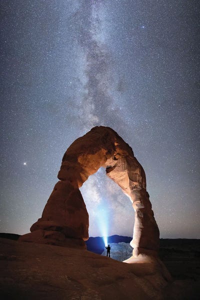 Utah: Milky Way Over Delicate Arch by OLena Art