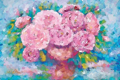 Pink Roses by OLena Art framed wall art