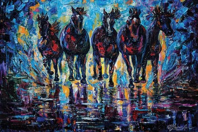 Roaming Free by OLena Art framed wall art