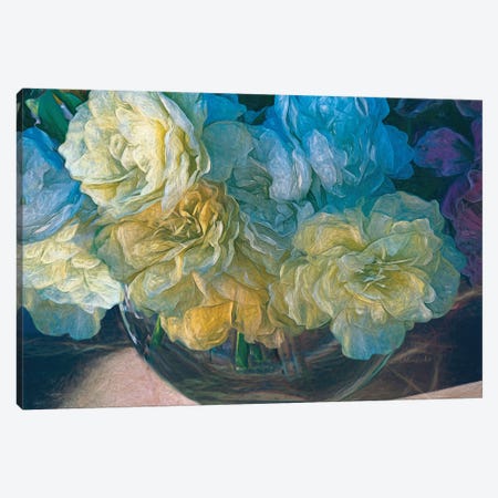 Vintage Still Life Bouquet Canvas Print #OLE67} by OLena Art Canvas Artwork