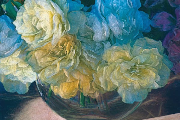 OLena Art: Vintage Still Life Bouquet by OLena Art