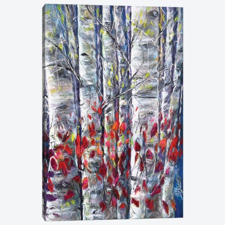 Aspen Trees II Canvas Print #OLE6} by OLena Art Art Print