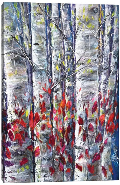 Aspen Trees II Canvas Art Print - OLena art