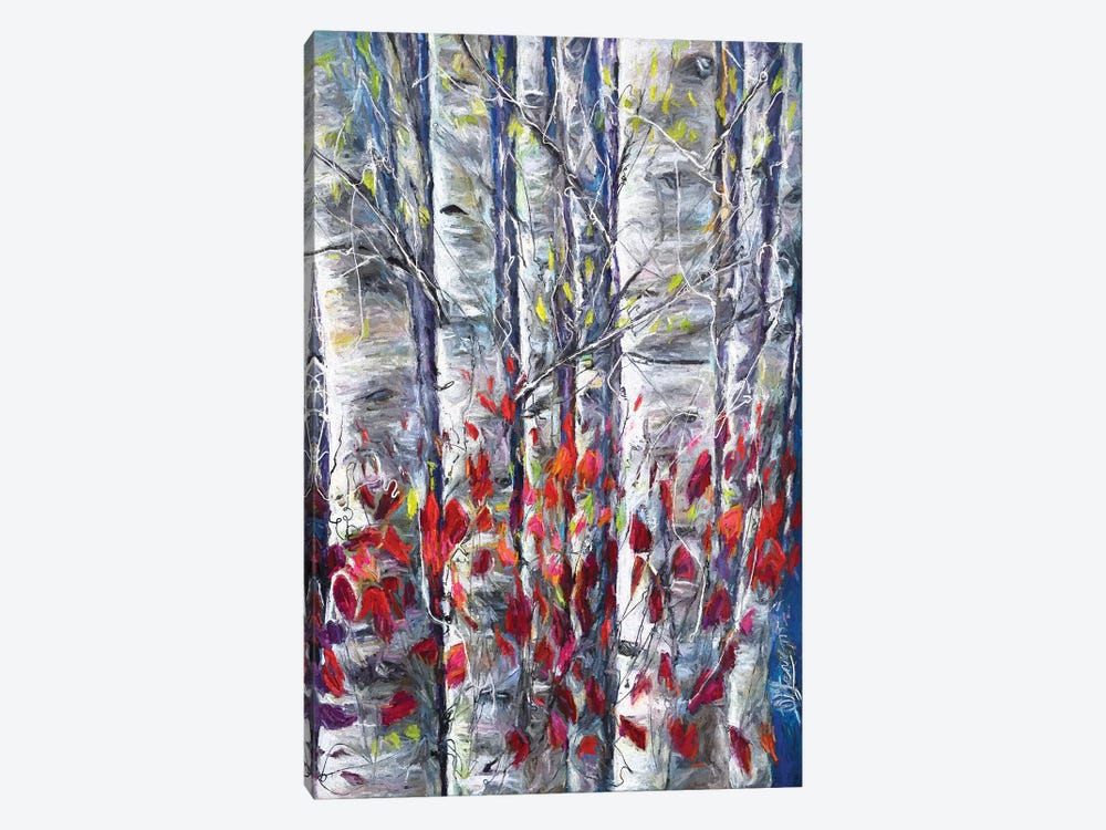Aspen Trees II by OLena Art 1-piece Canvas Print