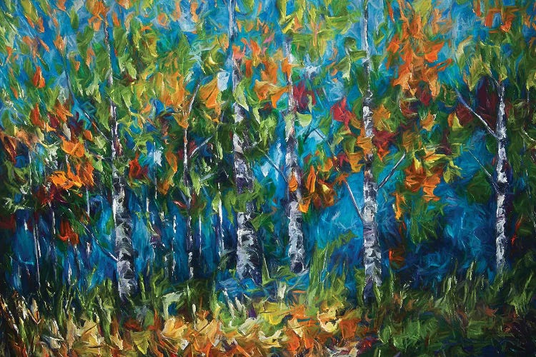 Shimmer In The Woods by OLena Art wall art