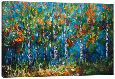 Shimmer In The Woods Canvas Art Print - OLena art