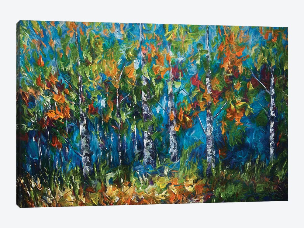 Shimmer In The Woods by OLena Art 1-piece Canvas Wall Art