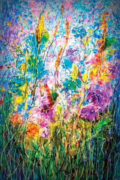 Colorful Abstracts: Summer Meadow by OLena Art