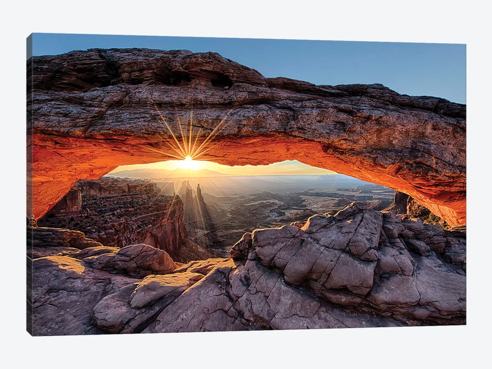Mesa Arch Sunrise by OLena Art 1-piece Canvas Wall Art