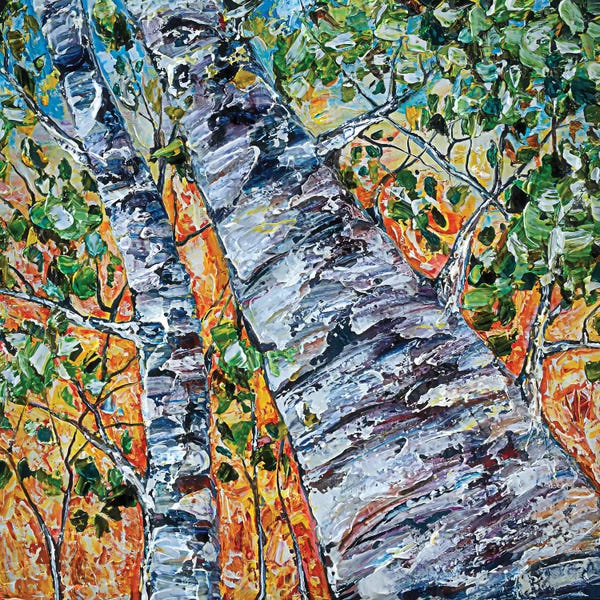OLena Art: Birch In Spring by OLena Art