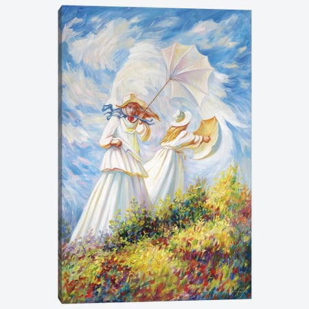 Monet Windy Day Canvas Print #OLG2} by Oleg Shupliak Canvas Artwork